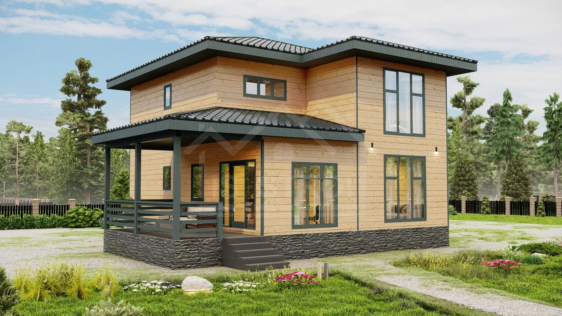 Каркасный дом «Эталон » 187 м²
