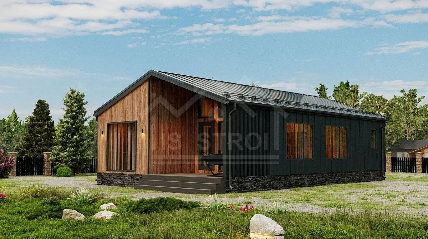 Каркасный дом «Милана» 107 м² — проект под ключ