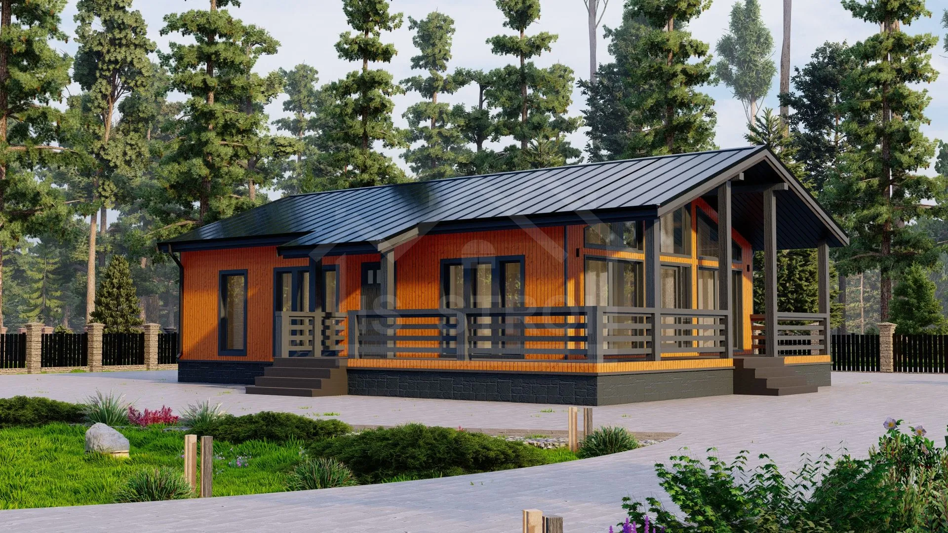 Каркасный дом «Релакc» 136 м²